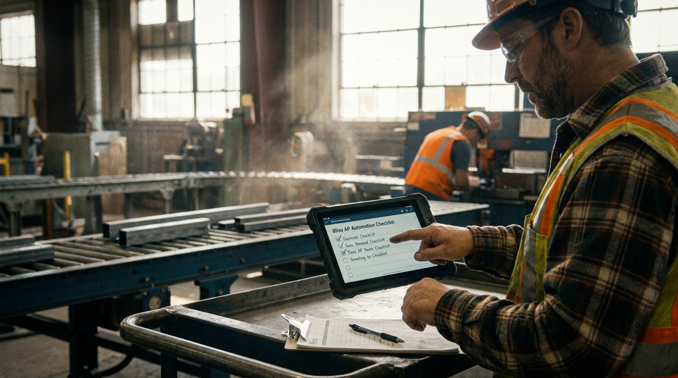 Blixo AP Automation Checklist for Manufacturers