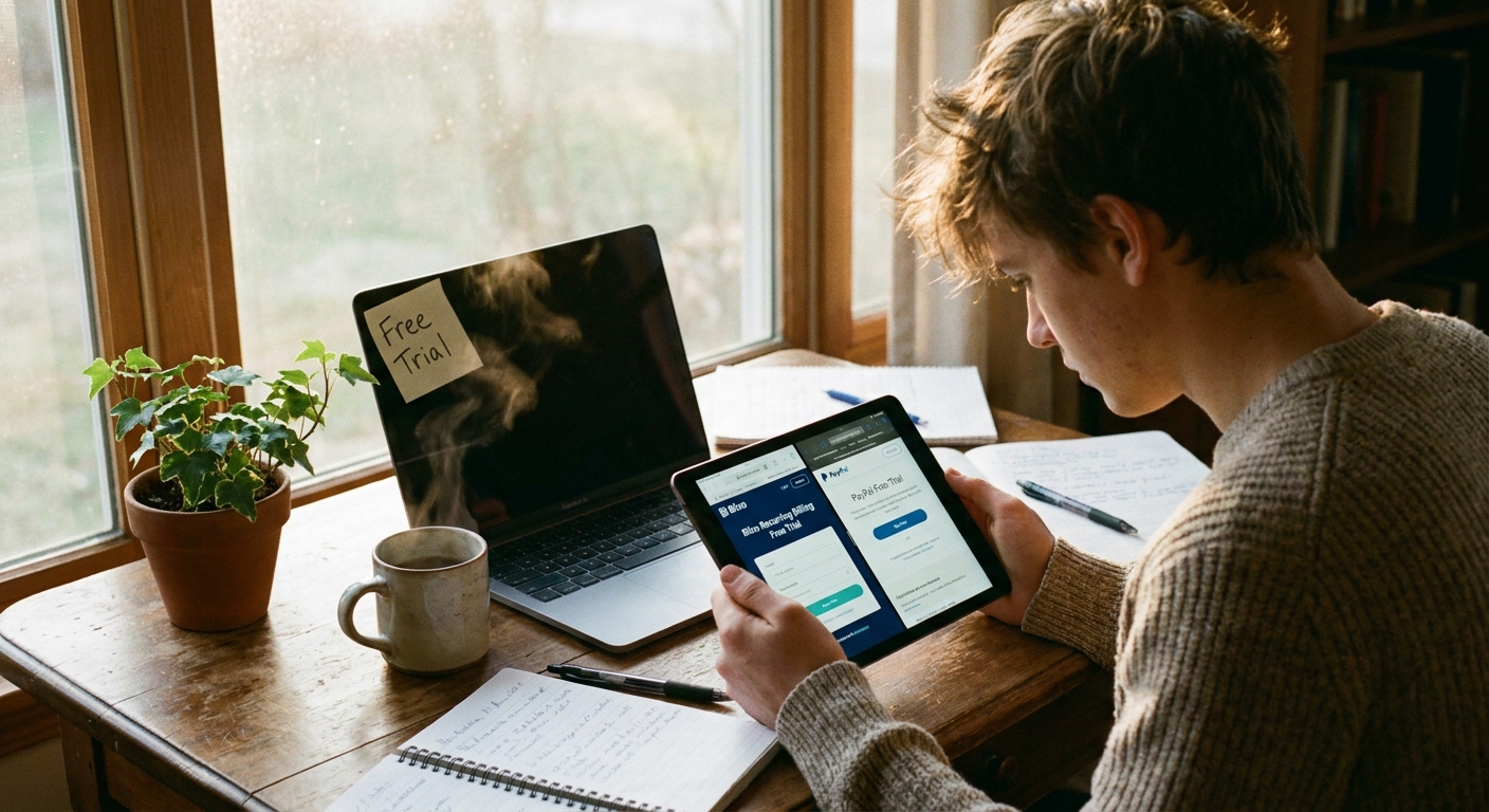 Blixo and PayPal's Recurring Billing Free Trials Compared