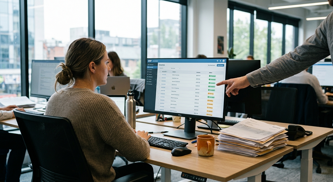 ERP Invoice Processing: How Automation Reduces Manual Work