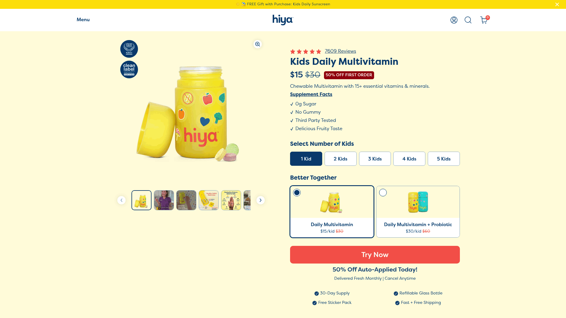 Screenshot: Customer review section of the Hiya product page, featuring real user ratings and comments.