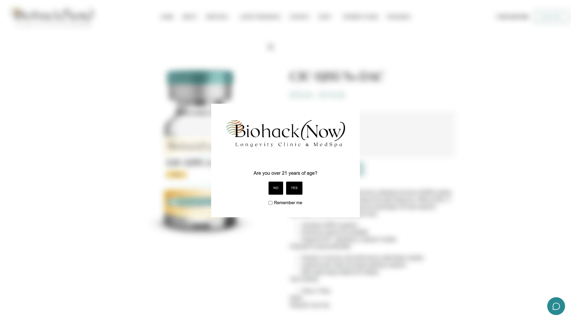 Screenshot: Product page for the non‑DAC formulation, highlighting dosage options and usage notes.