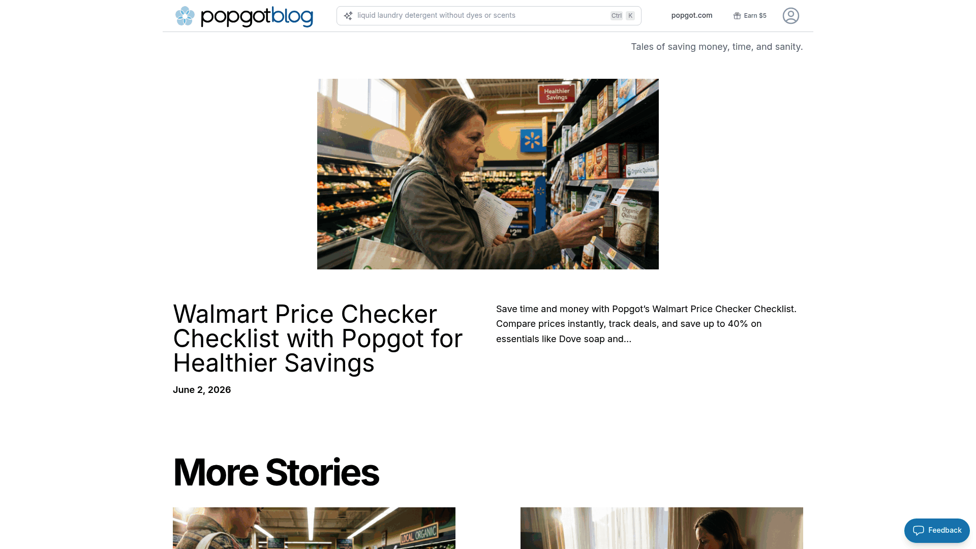 Screenshot: Blog page featuring posts about upcoming AI features and roadmap insights.