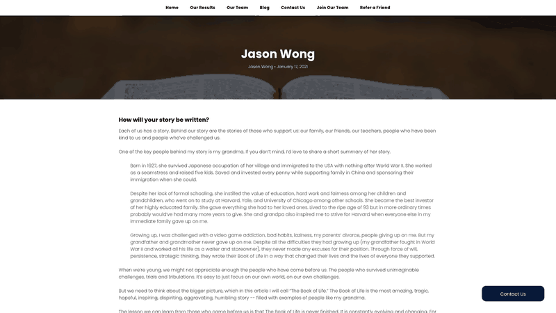 Screenshot: Illustrates the concept of the student’s personal narrative and its importance in admissions essays.