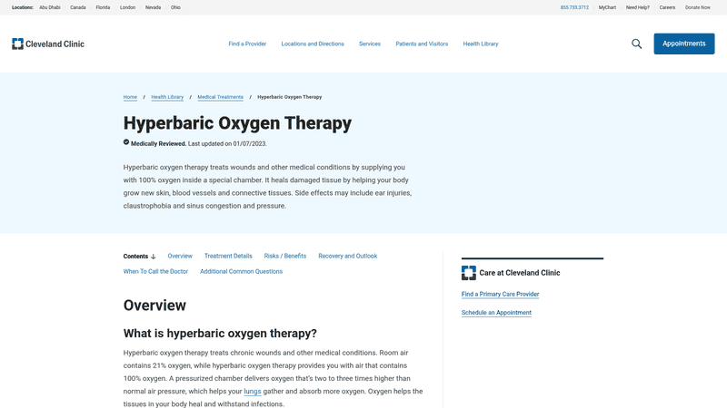 PRS Plastic Surgery: Advanced Hyperbaric Oxygen Therapy for Recovery ...