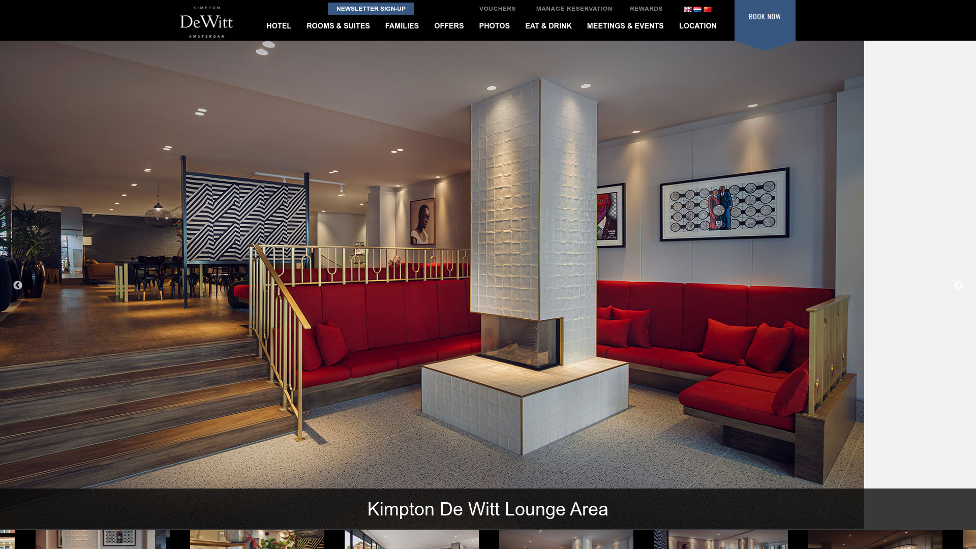 Screenshot: Gallery of high‑end boutique hotel lobbies showcasing layout, color palette, and furnishings inspired by Rodeo Drive.