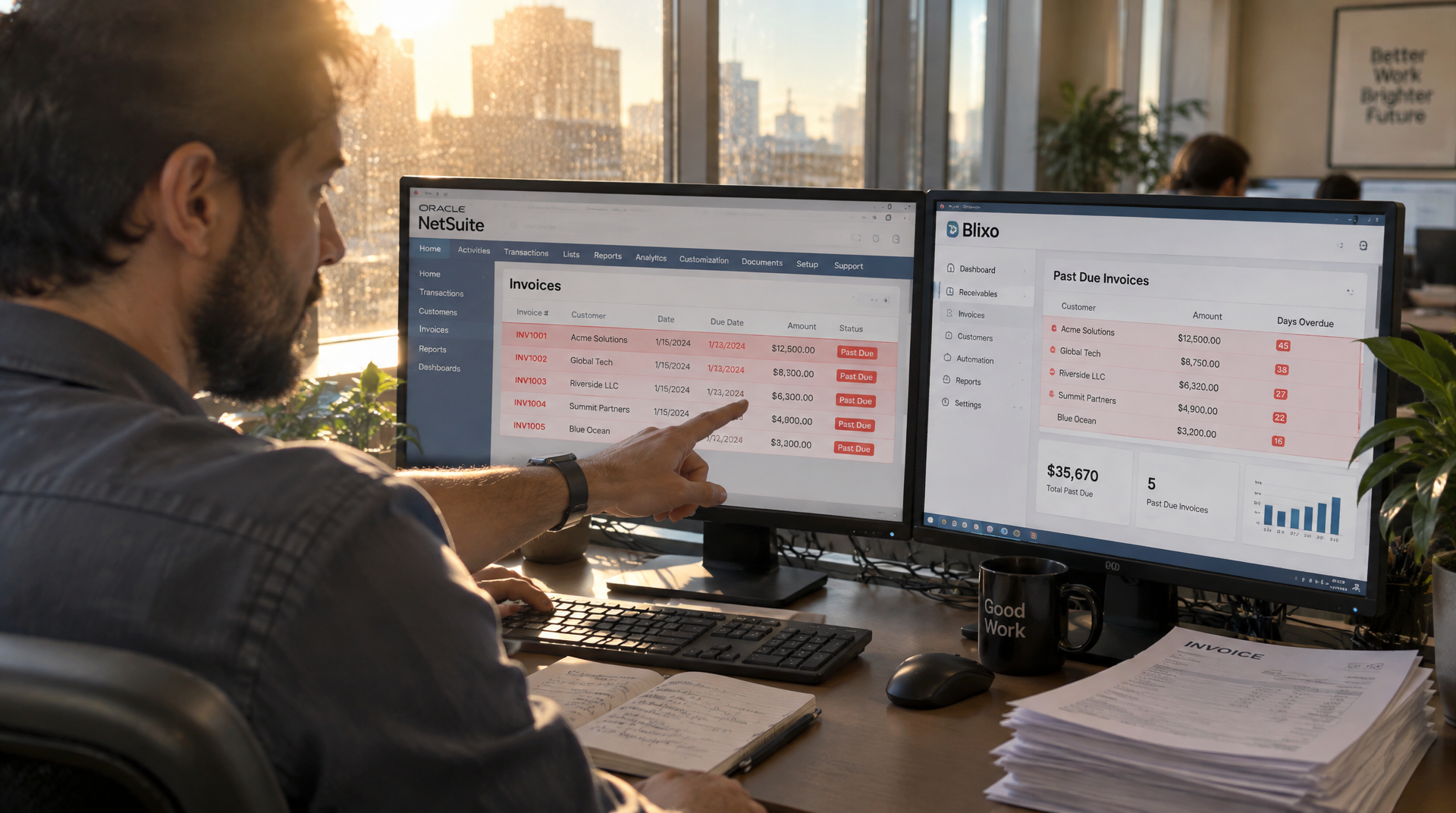 NetSuite vs Blixo AR Module: Which Chases Past-Due Invoices Automatically