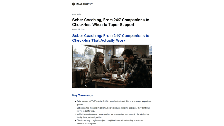 Screenshot: Excerpt from the blog’s “How Tapering Works” section explaining the step‑down model.