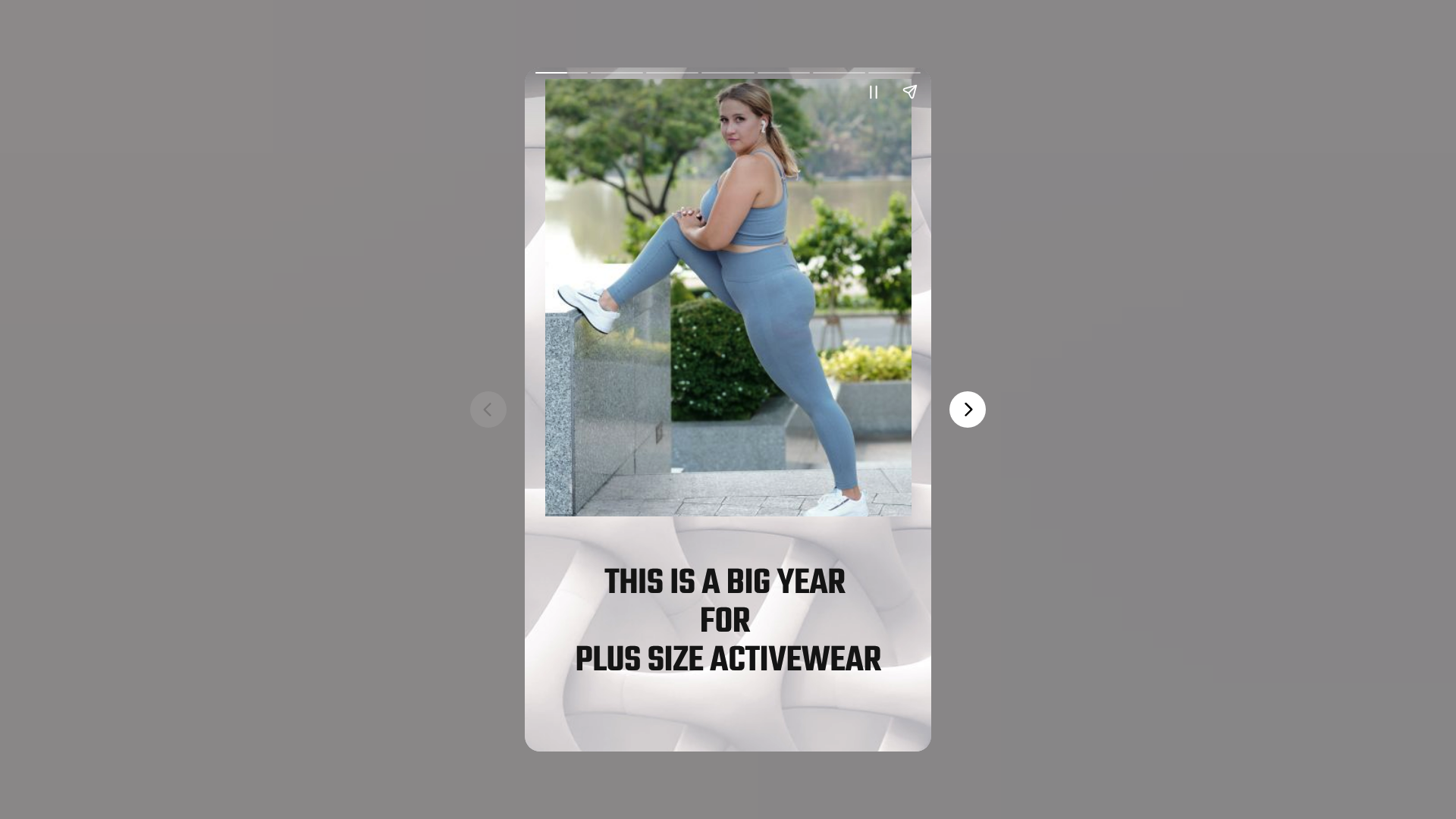 Screenshot: Industry article highlighting the surge in demand for plus‑size activewear in 2024