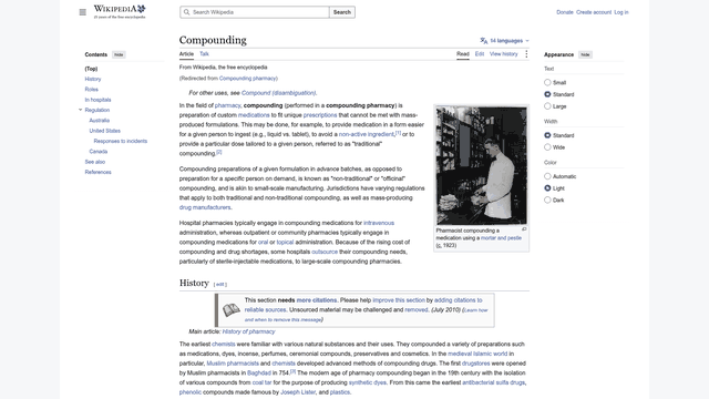Screenshot: Excerpt explaining the difference between 503A (patient‑specific) and 503B (outsourcing) compounding facilities