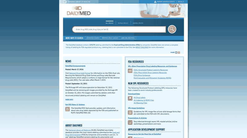 Screenshot: DailyMed label page for Afamelanotide (Scenesse) showing FDA‑approved status and regulatory details.