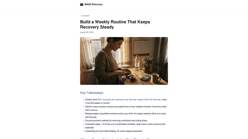 Screenshot: Excerpt on “Accountability windows” and quick‑response scripts for unexpected cravings.