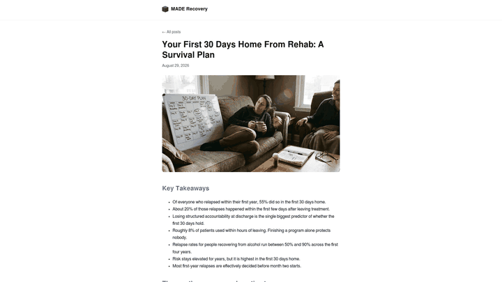 Screenshot: Bullet‑point list of frequent early‑recovery pitfalls and actionable tips to prevent them