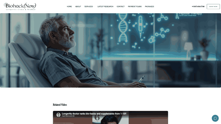 Screenshot: Highlights the FDA‑approval discussion, testing protocols, and clinical monitoring details for peptides.