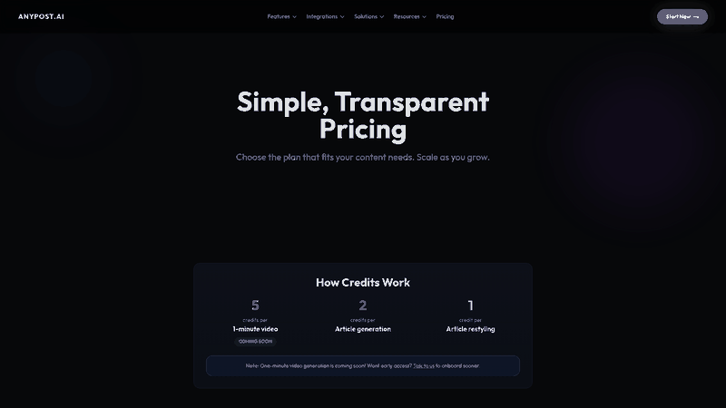 Screenshot: Pricing page displays the Advanced SEO optimization option and the Enterprise SEO suite, illustrating the platform’s SEO capabilities.