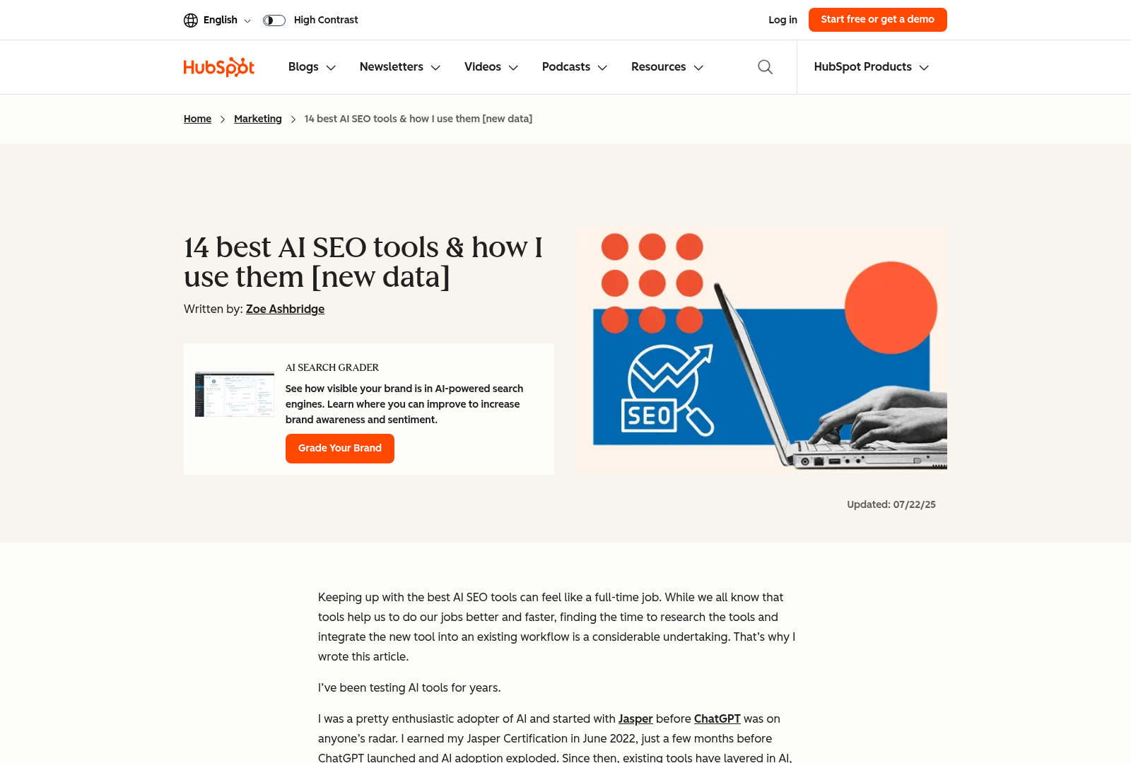 Screenshot: List of top AI SEO tools with key features, illustrating the breadth of available automation solutions.