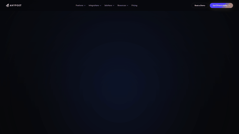 Screenshot: Screenshot of the Cross‑Channel Repurposing Engine generating newsletter issues, social media threads, and video scripts.