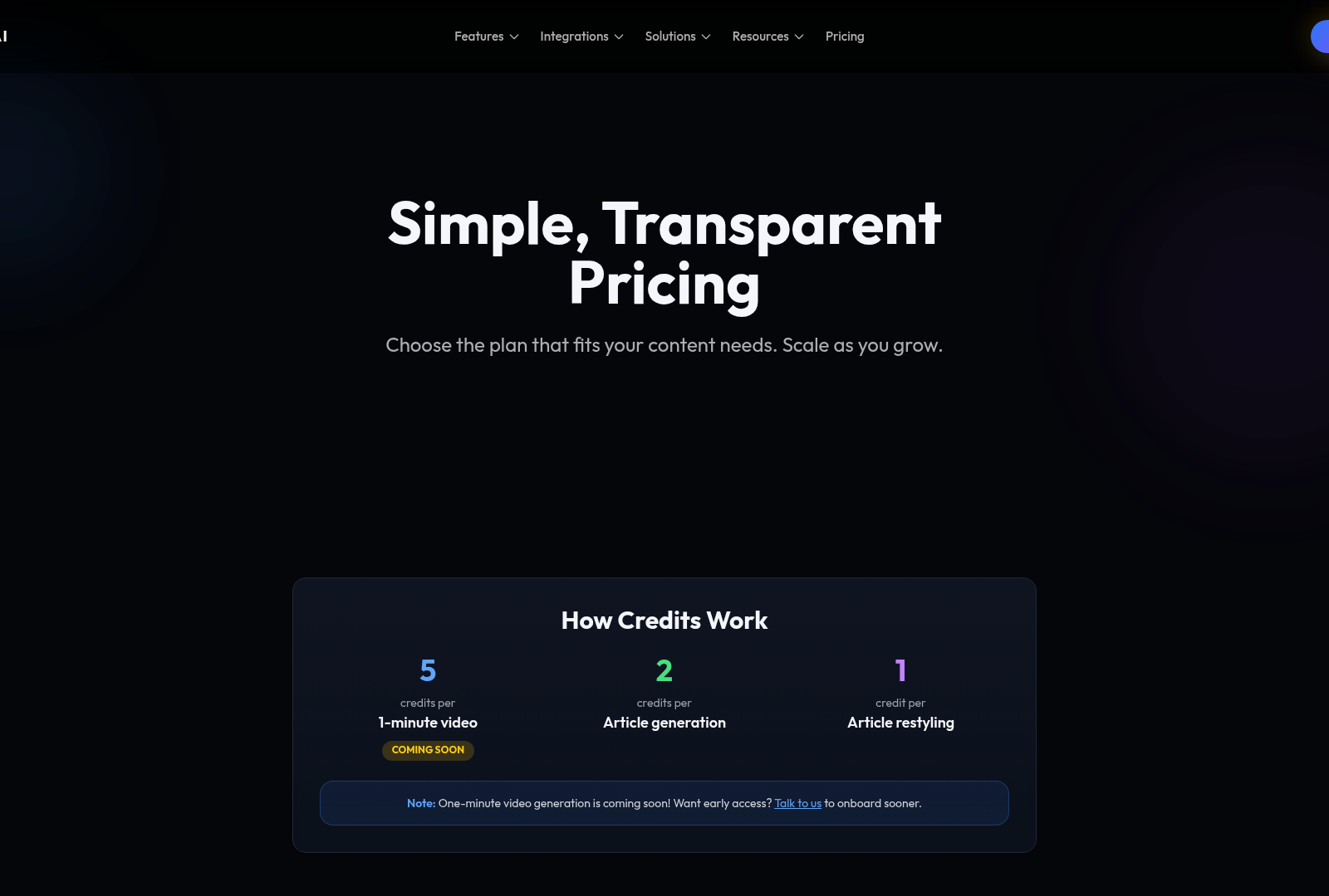 Screenshot: Pricing table showing ‘Custom analytics & reporting’ for the Enterprise plan.