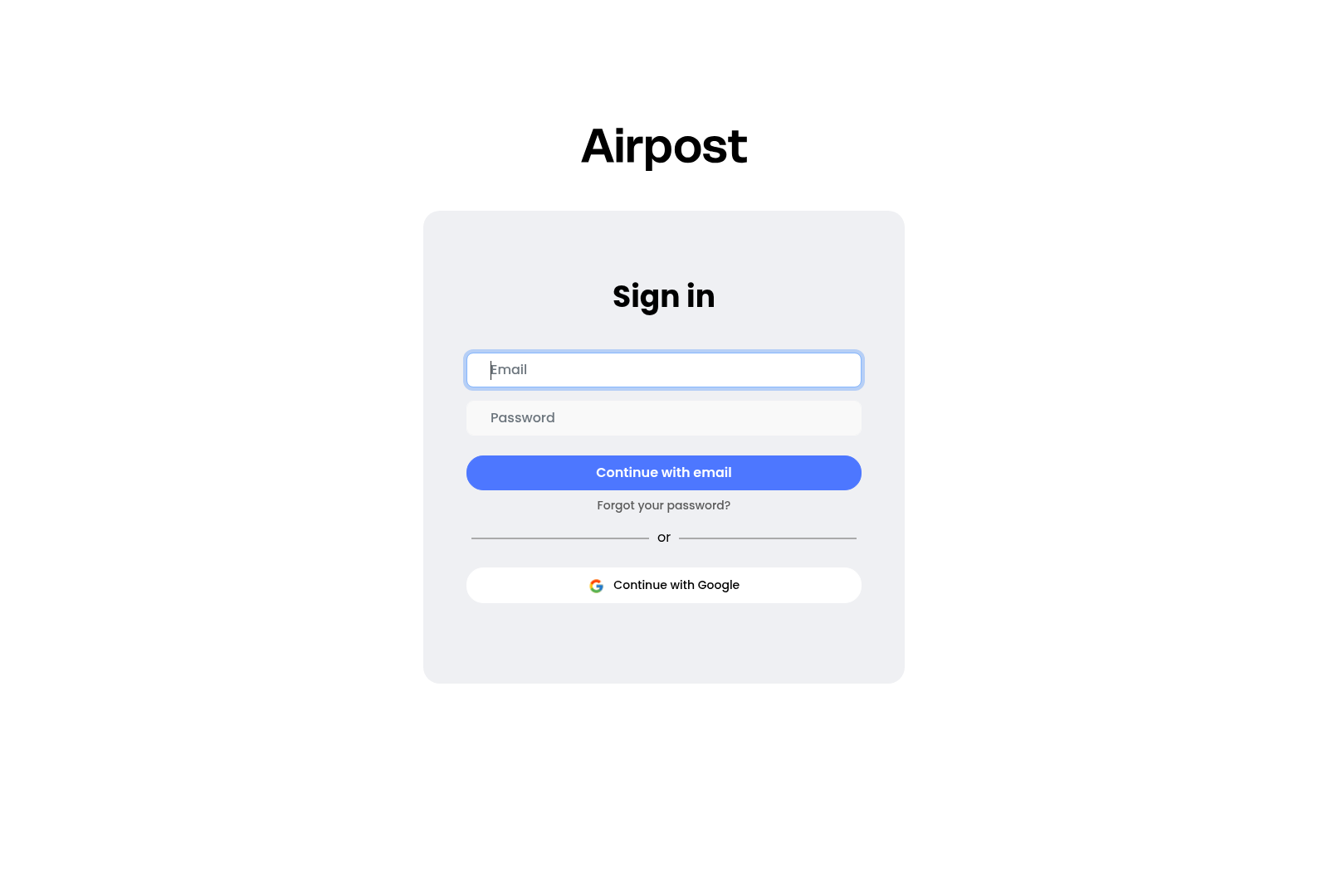 Screenshot: Sign‑in page leading to the dashboard where campaigns are created.