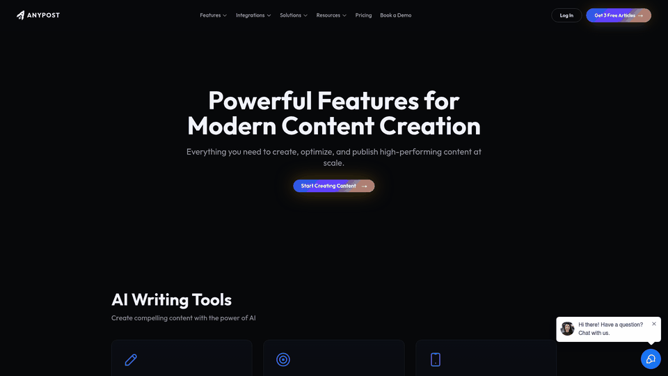 Screenshot: Feature snapshot of the AI Content Generator and keyword‑to‑article workflow.